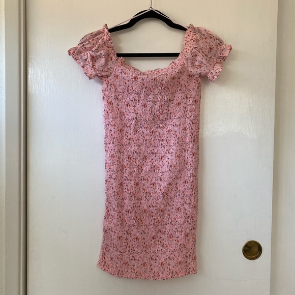 O. Vianca Off the Shoulder Floral Mini-Dress - Picture 3 of 9